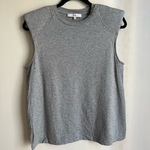 Tibi Shoulder Pad Tshirt Size S